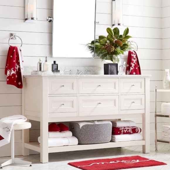 Pottery Barn Sleigh Bell Reversible Jacquard Towel Set - Picture 9 of 11